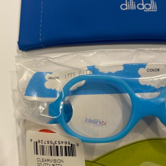 Dilli Dalli Itty Bitty Turquoise 38/15/116 Eyeglass frame - Picture 4 of 7